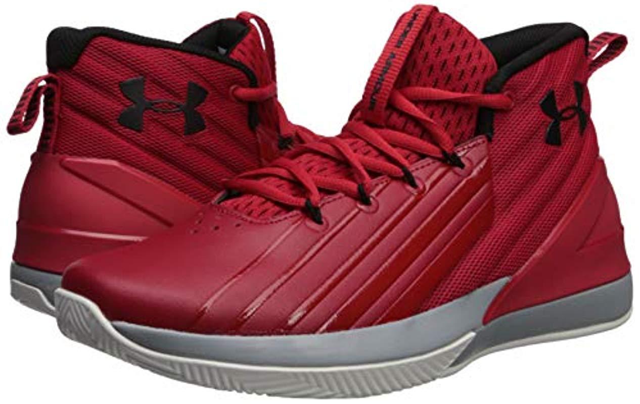 Lyst Under Armour Launch Basketball Shoe in Red for Men