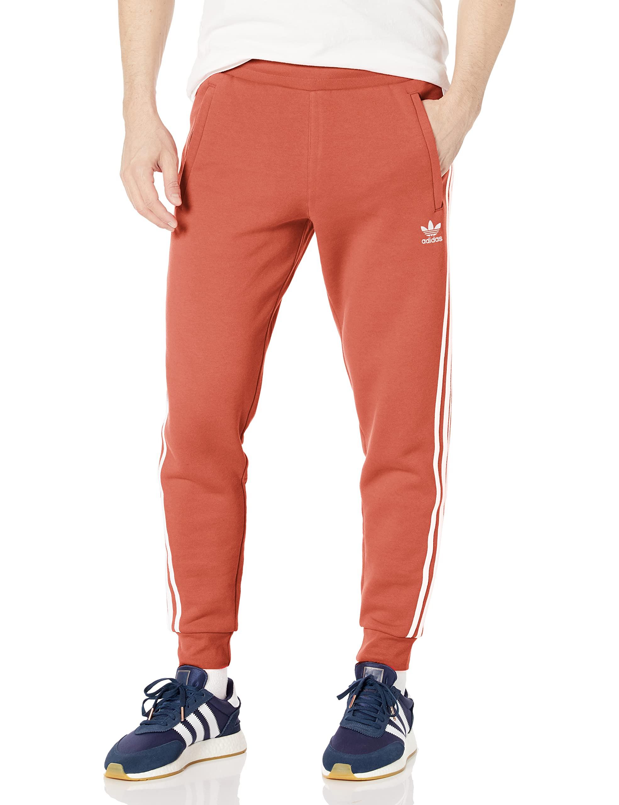 adidas Originals Fleece Adicolor Classics 3-stripes Pants in Red for Men |  Lyst