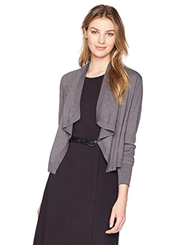 cropped waterfall cardigan