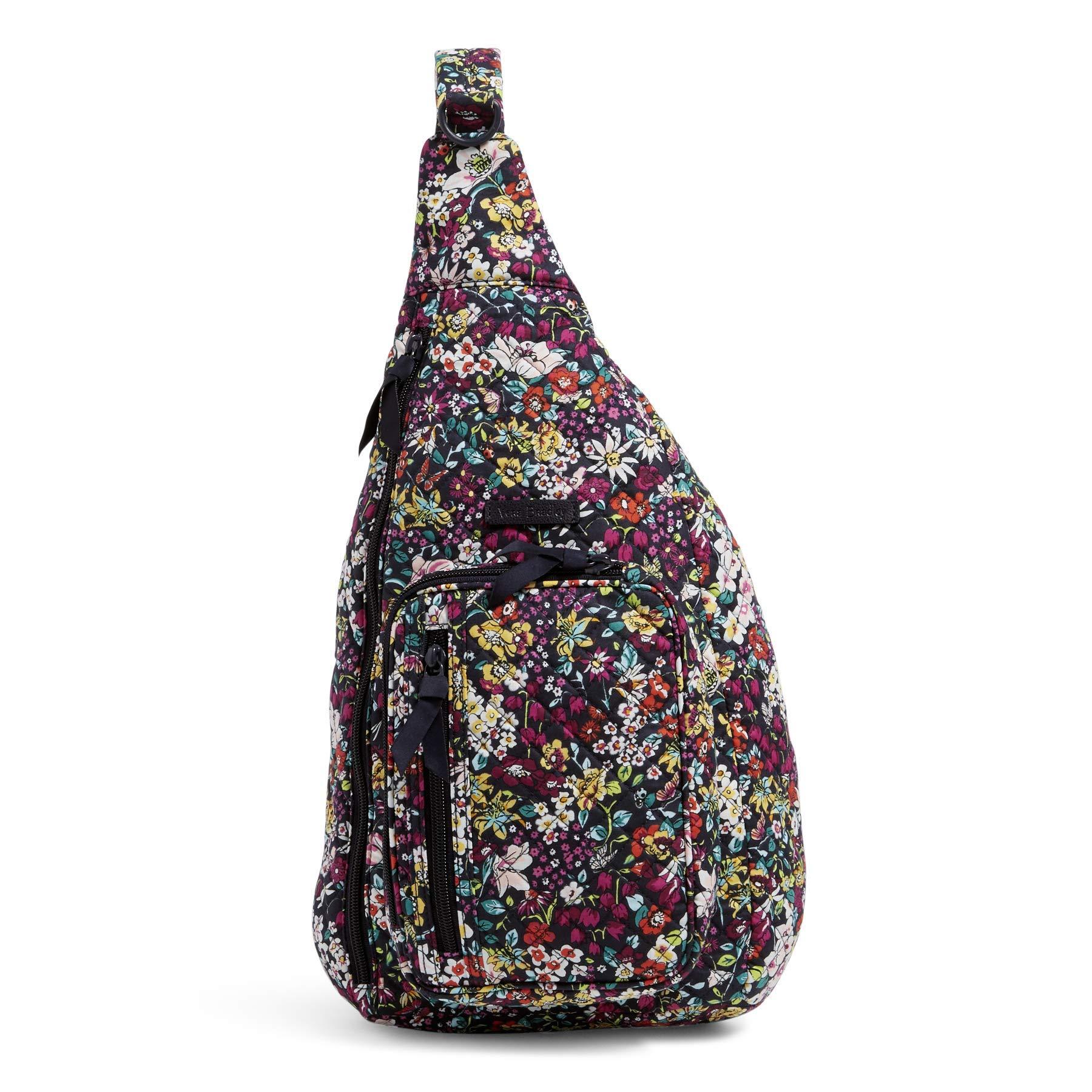 Vera Bradley Signature Cotton Medium Sling Backpack in Blue Lyst