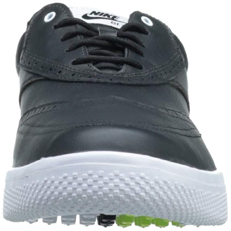 Nike Lunar Swingtip Leather Golf Shoes S in Black for Men | Lyst