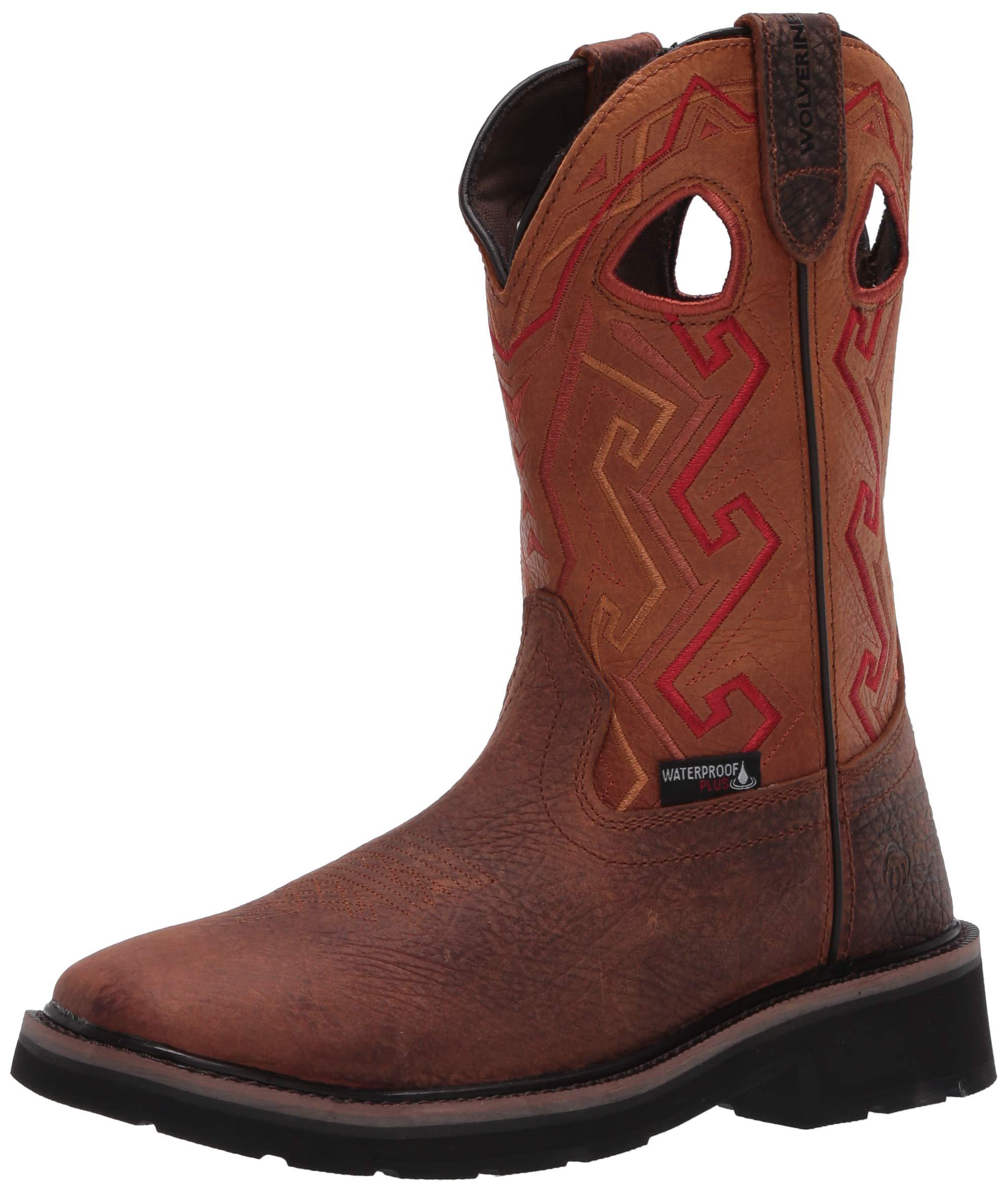 Wolverine Leather Rancher Aztec Steel-toe Wellington Work Boot