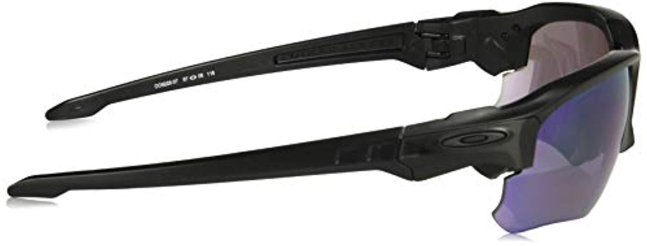 Oakley Speed Jacket Polarized Iridium Oval Sunglasses, Black, 67.0 Mm ...
