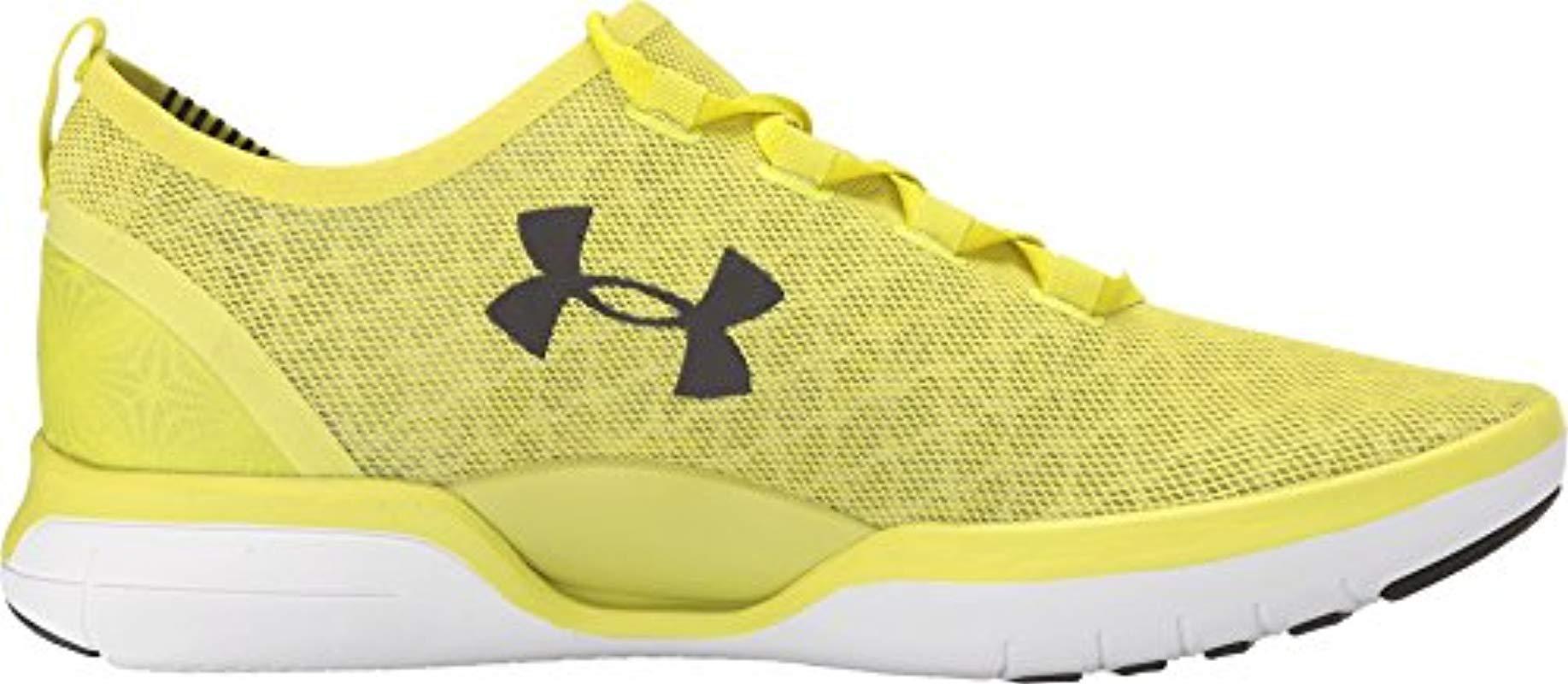under armour yellow and black shoes