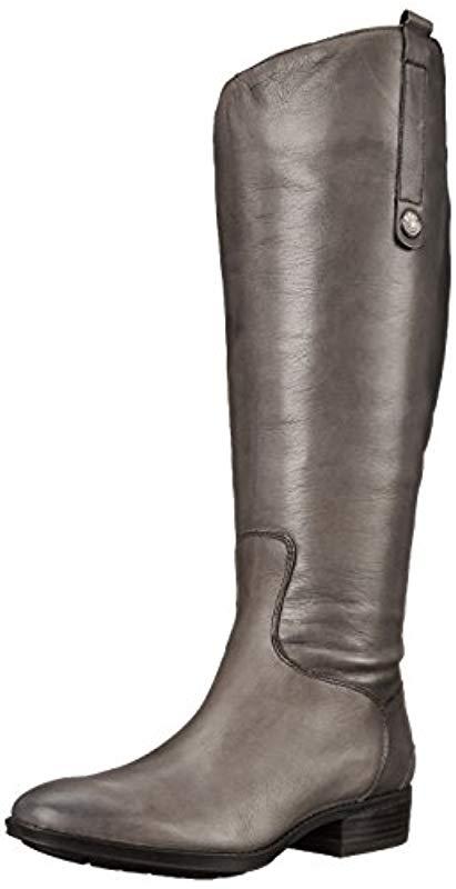grey leather riding boots