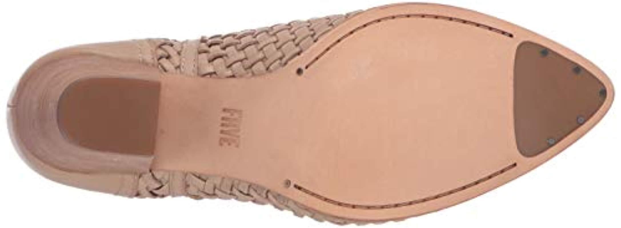 frye reed cut out woven bootie