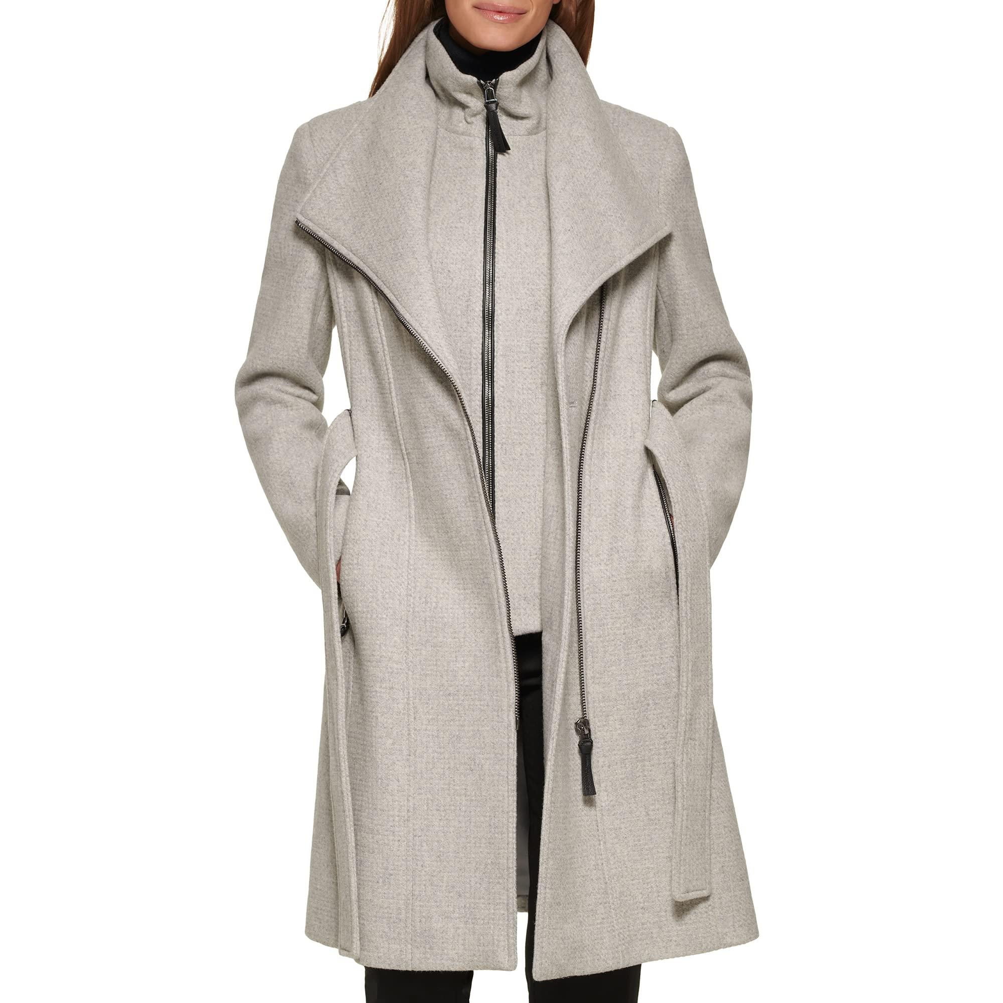 Calvin klein grey shop wool coat