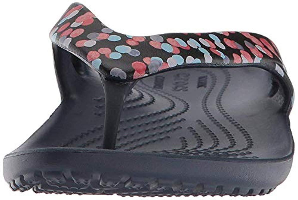 Crocs™ Kadee Ii Graphic Flip Flops in Dots/Navy (Blue) Lyst