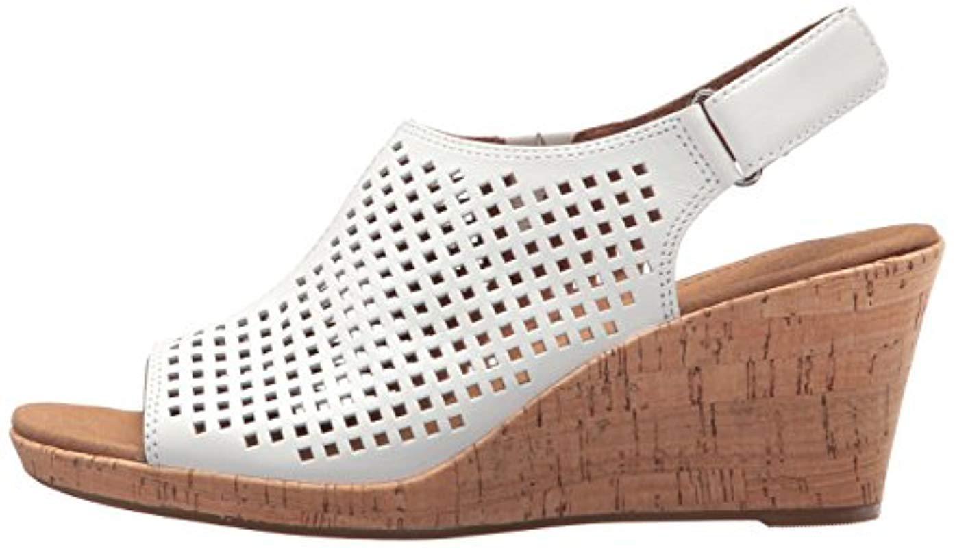 women's briah perforated slingback wedges