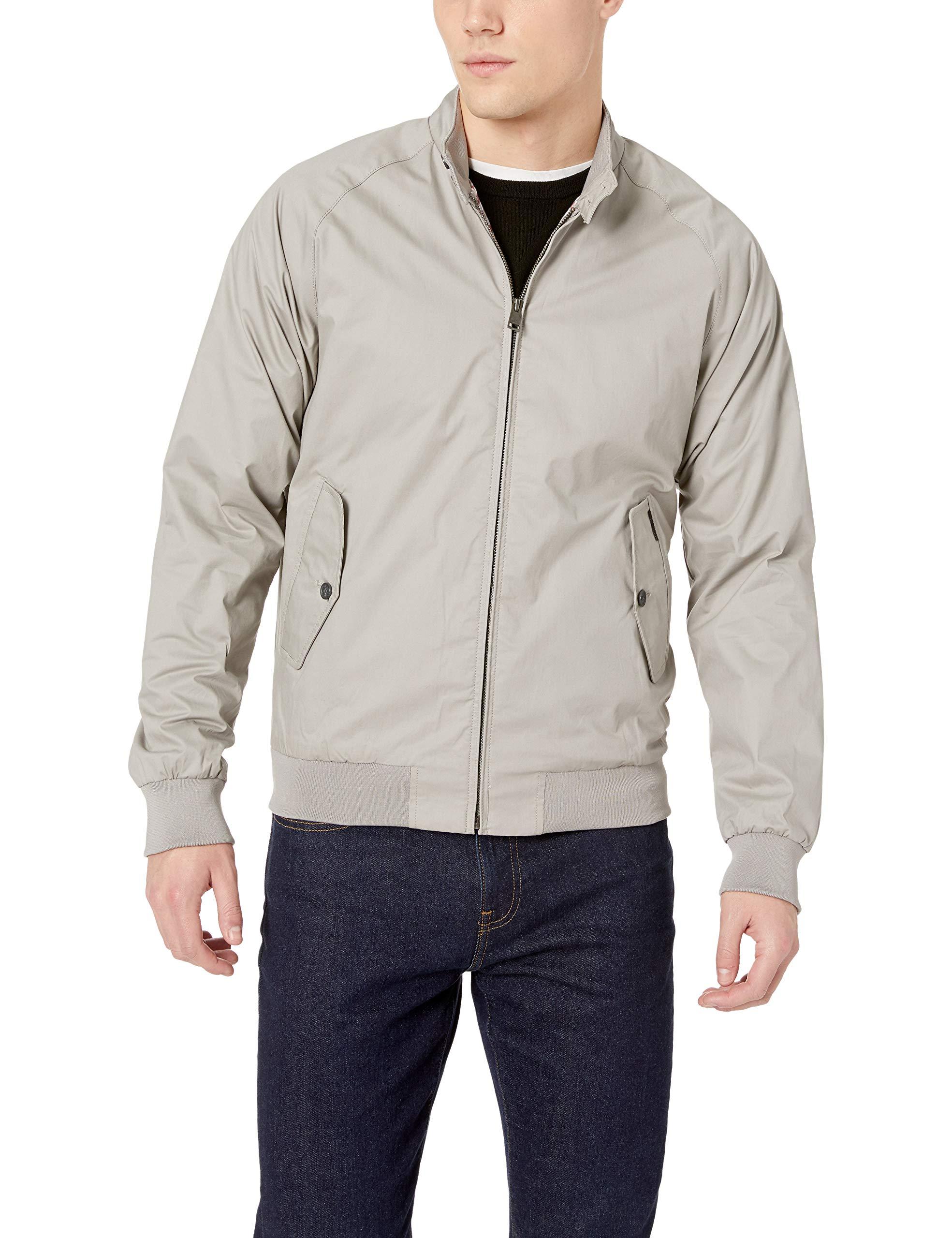 Download Ben Sherman Cotton Harrington Jacket in Grey (Gray) for ...