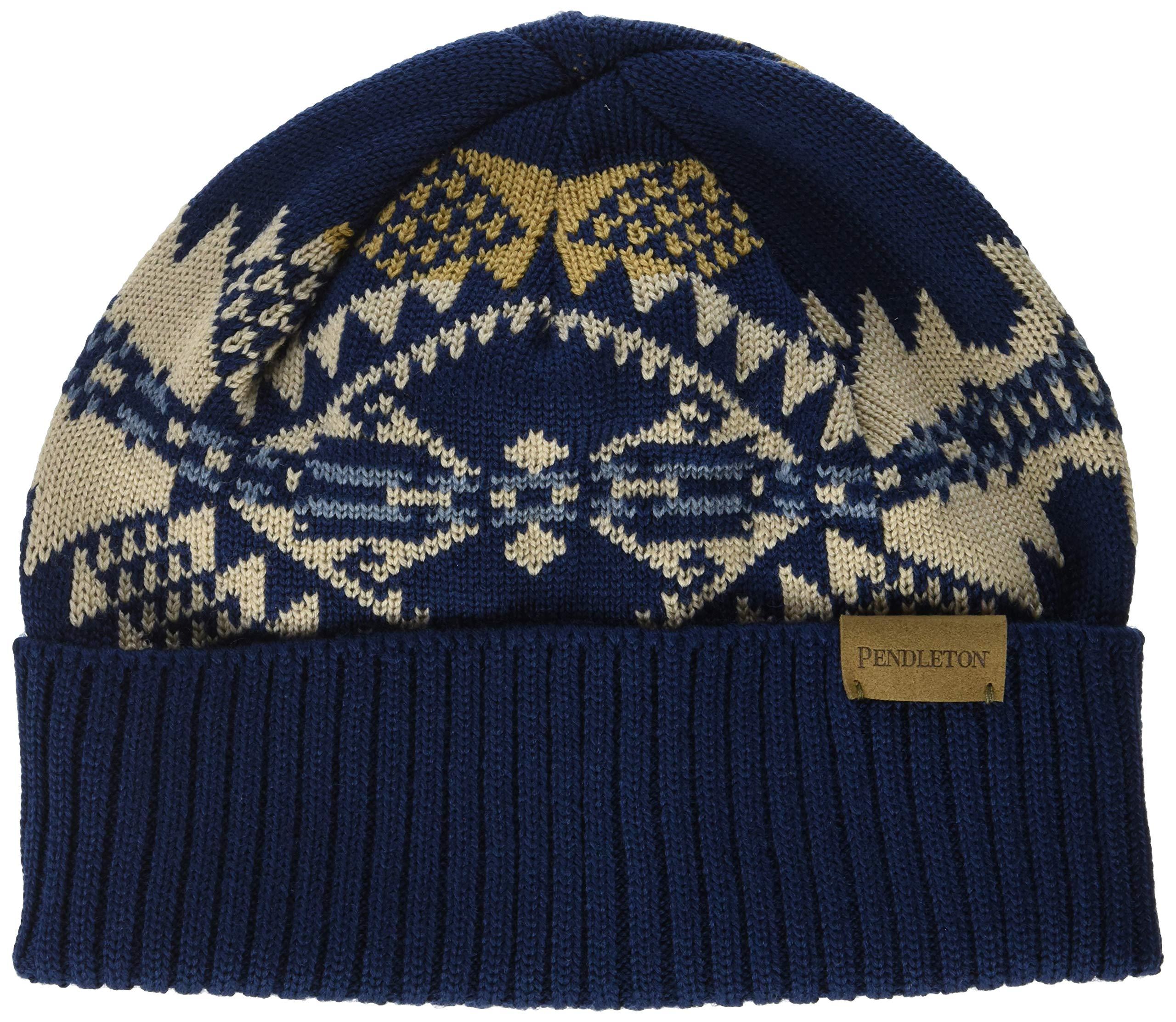 Pendleton Knit Merino Wool Beanie Cap in Blue for Men - Lyst