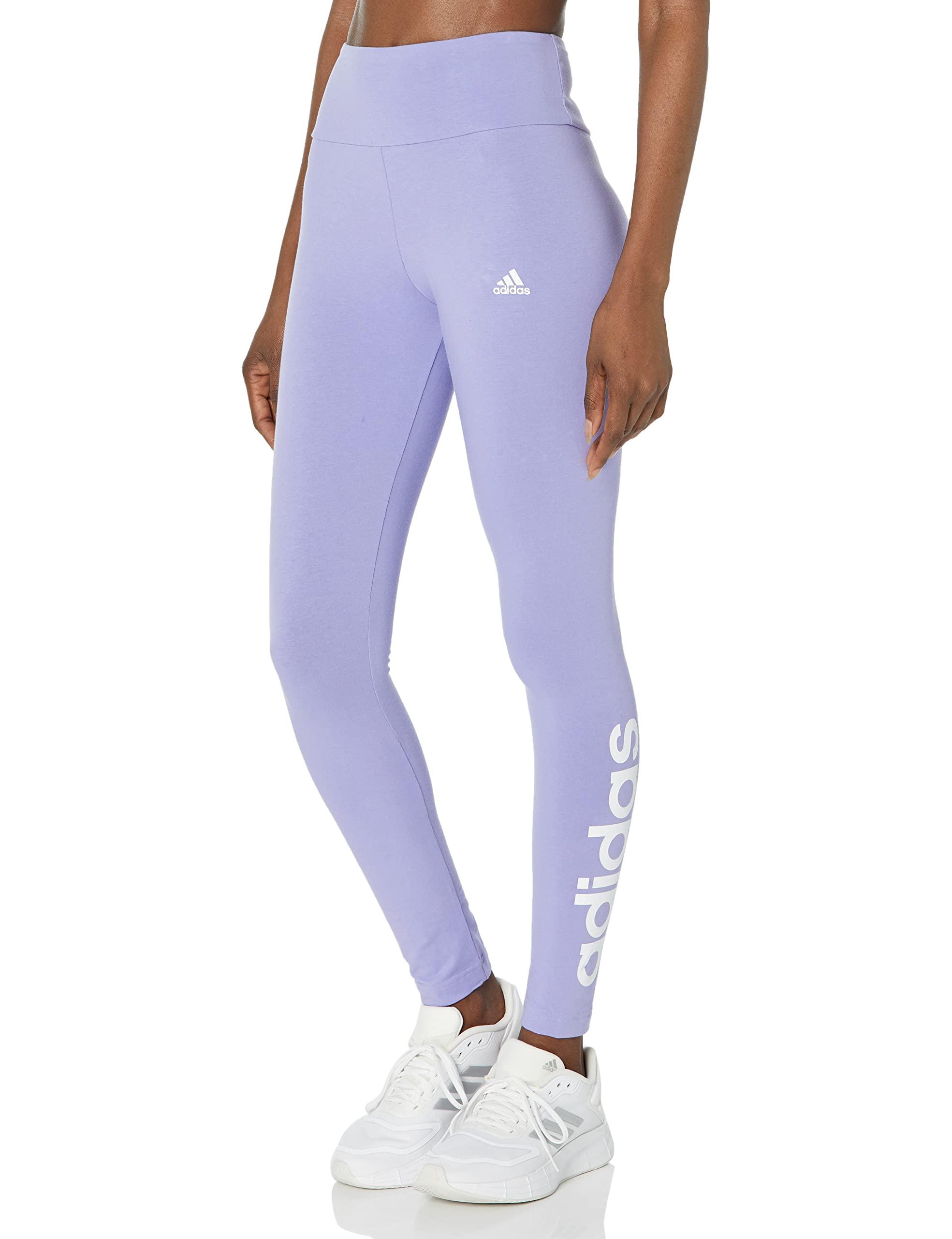 adidas Loungewear Essentials High-waisted Logo Leggings in Purple | Lyst