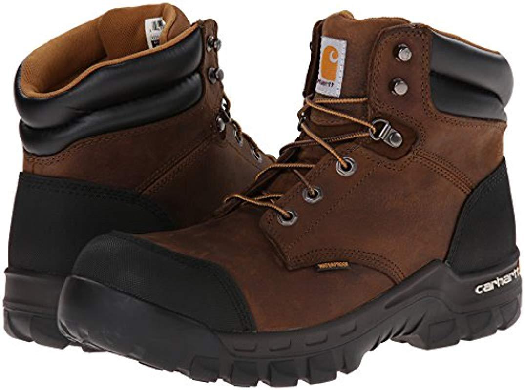 carhartt men's cmf6380 rugged flex six inch waterproof work boot