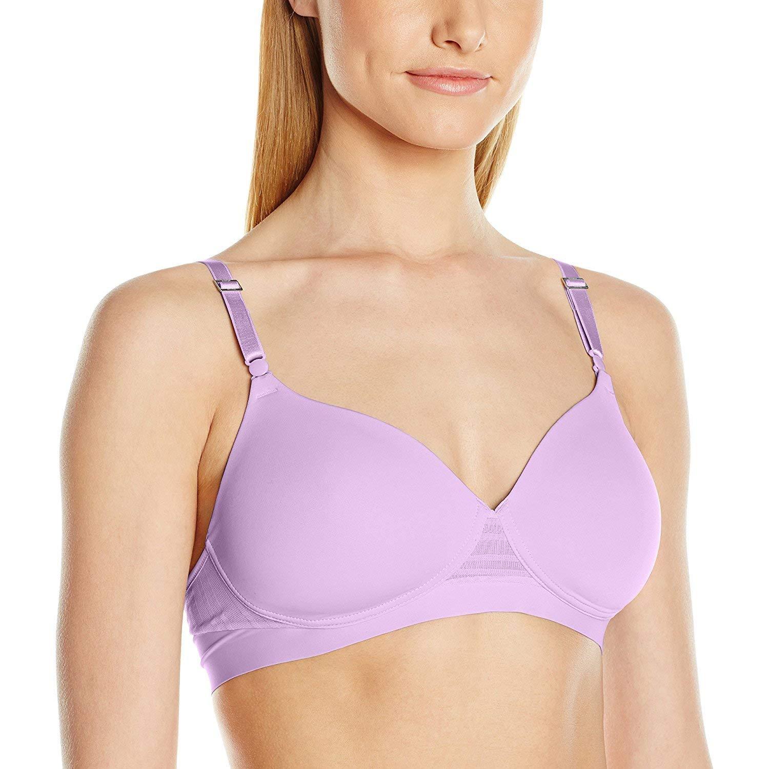 Hanes Ultimate Lightweight Comfort Wirefree With Smooth Tec in Purple