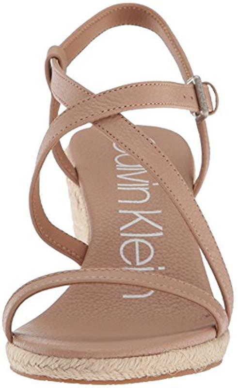 Calvin klein bellemine espadrille wedge sale