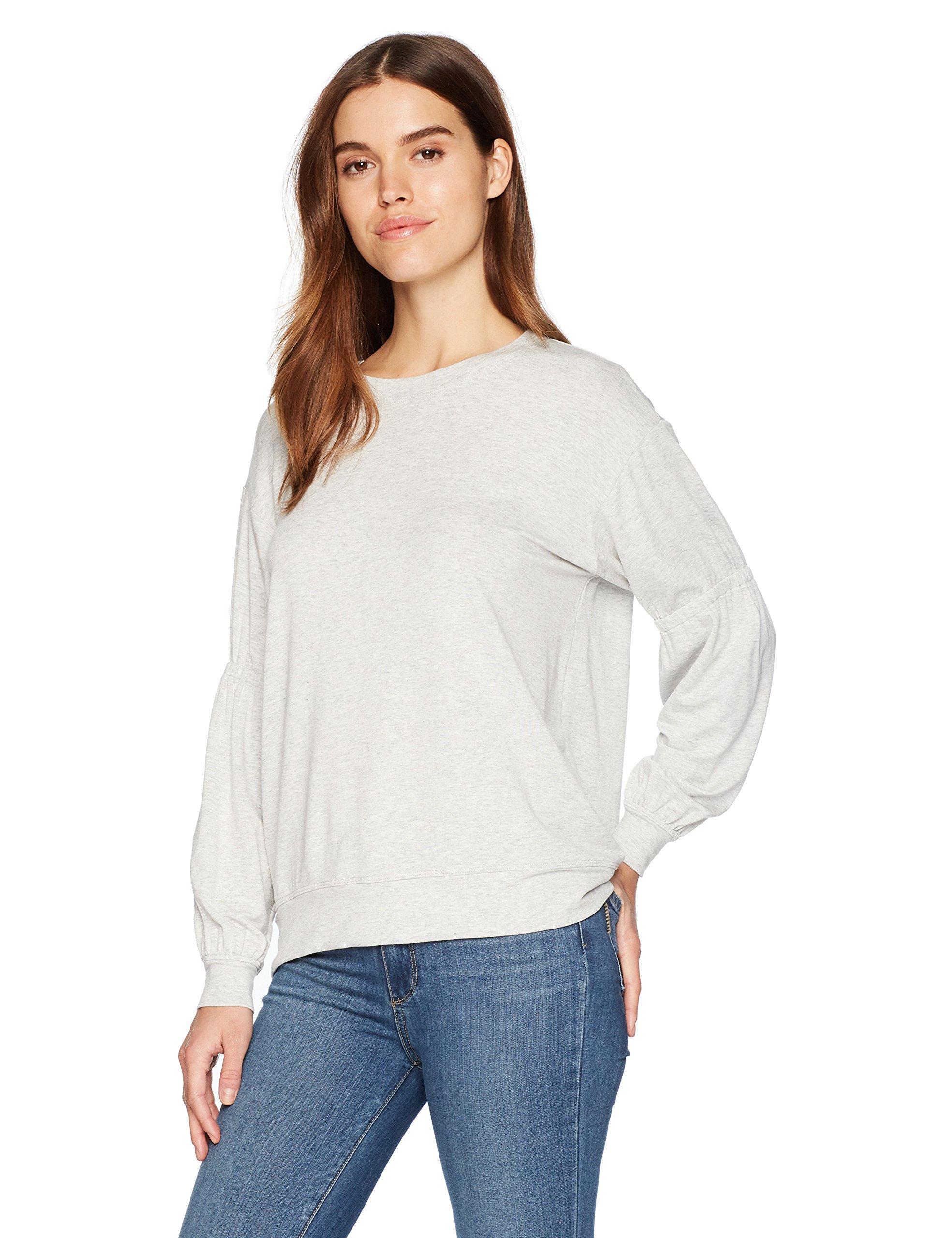 Michael Stars Womens Elevated French Terry Draped Hoodie