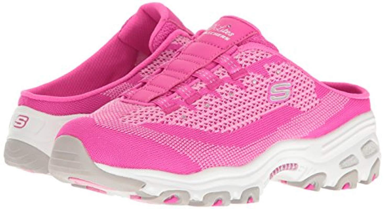 skechers d lites slip on mules