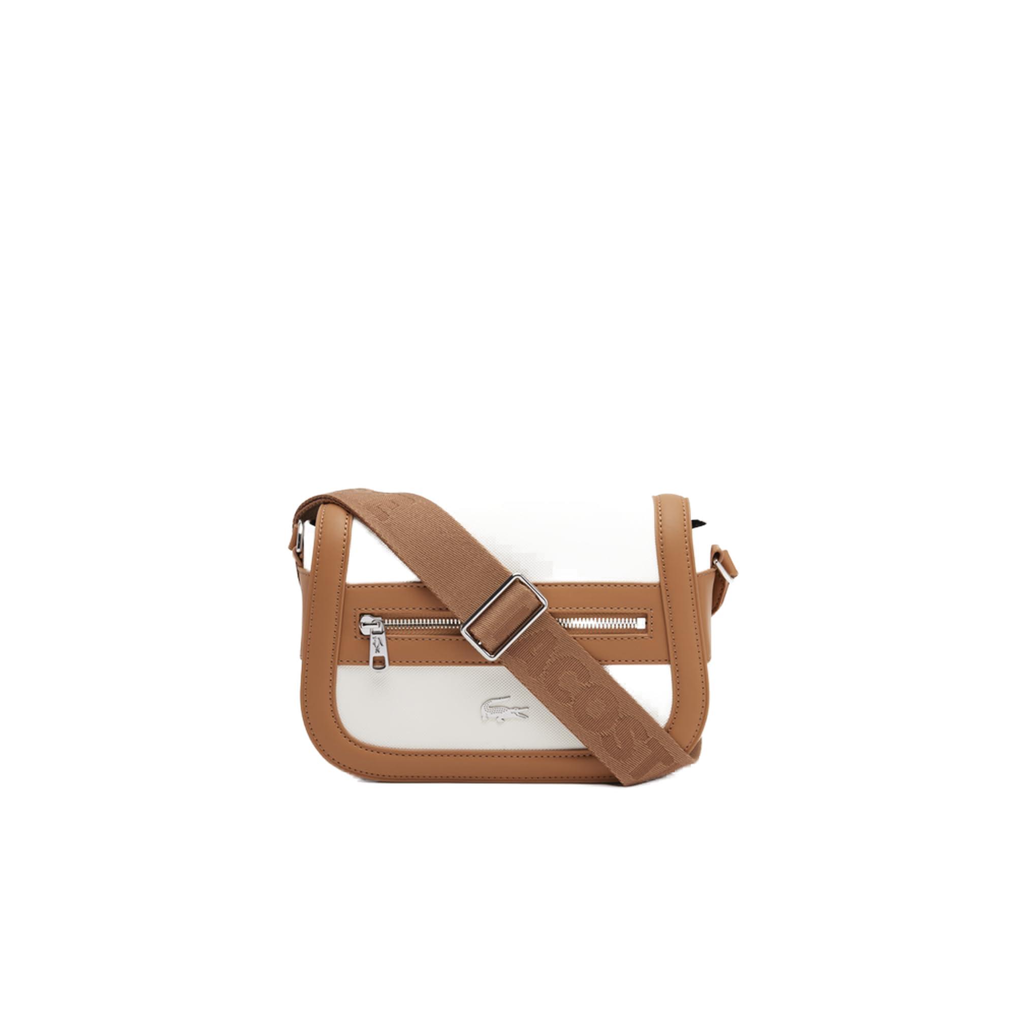 Lacoste Flap Crossover Bag in Brown Lyst