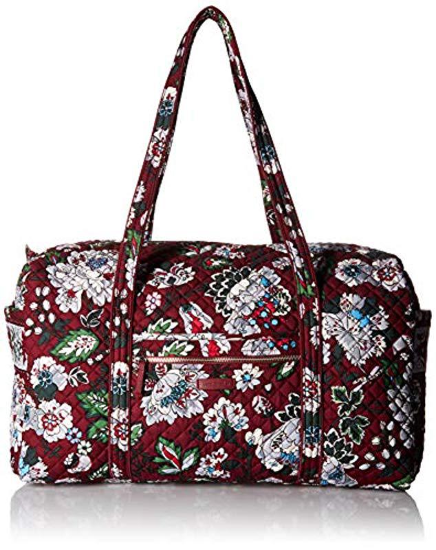 vera bradley duffel size