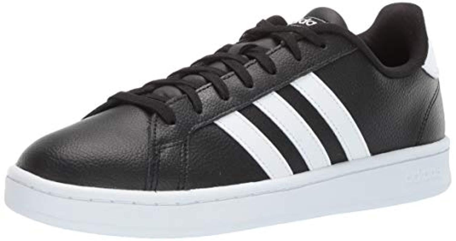 adidas Grand Court Knit Sneaker in Black for Men - Lyst