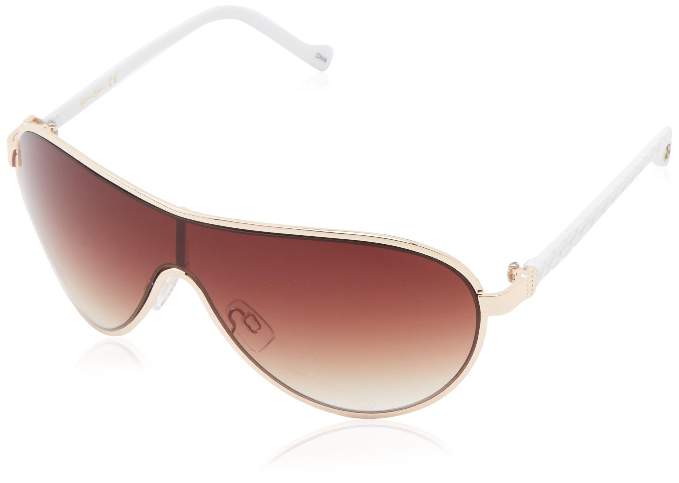 Jessica Simpson Jessica Simpson J5087 Rgd Modified Aviator Sunglasses in  Gold & White (White) | Lyst