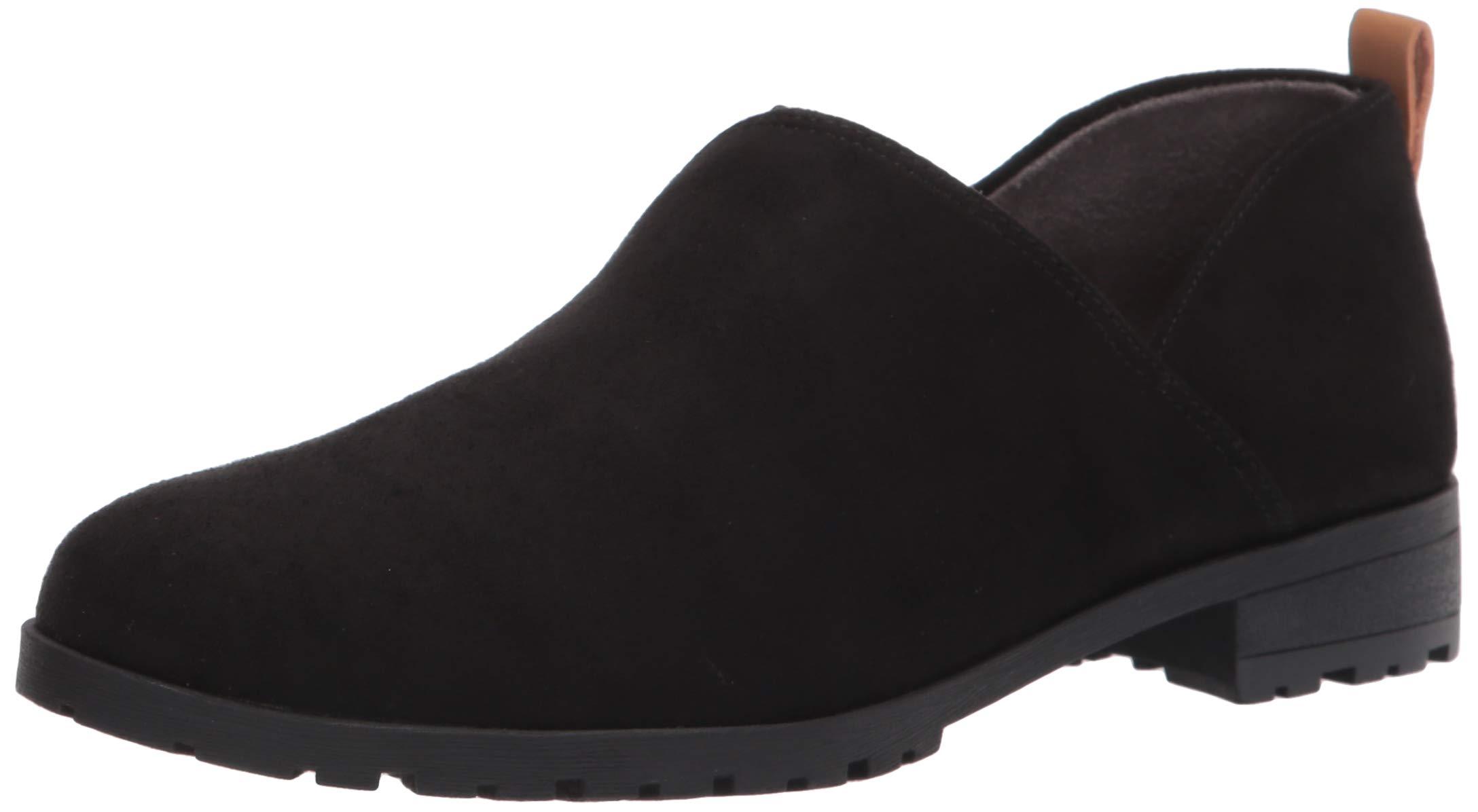 dr scholls black slip on shoes
