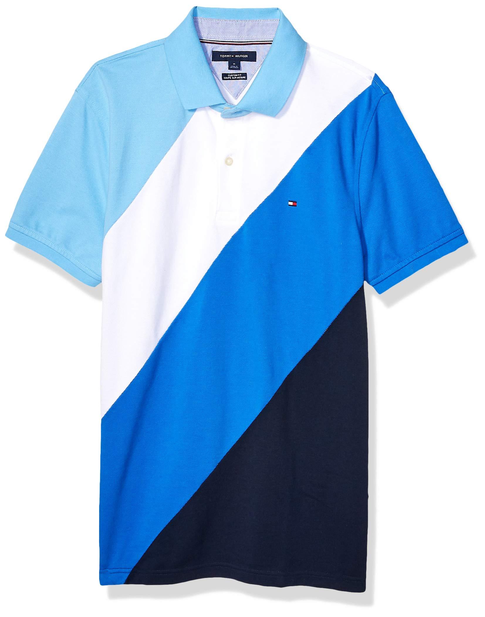 Tommy Hilfiger Cotton Short Sleeve Polo Shirt In Custom Fit in Blue for Men  - Save 15% | Lyst