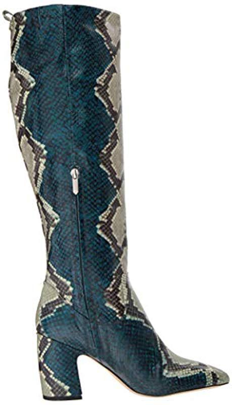 Sam Edelman Hai Knee High Boot women in Blue Lyst