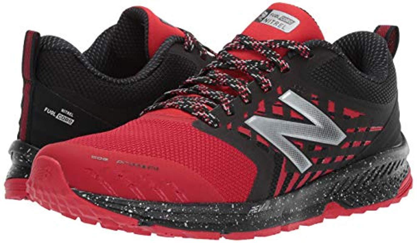 New Balance Fuelcore Nitrel V1 Trail Running Shoe in Red/Black (Red) for  Men | Lyst