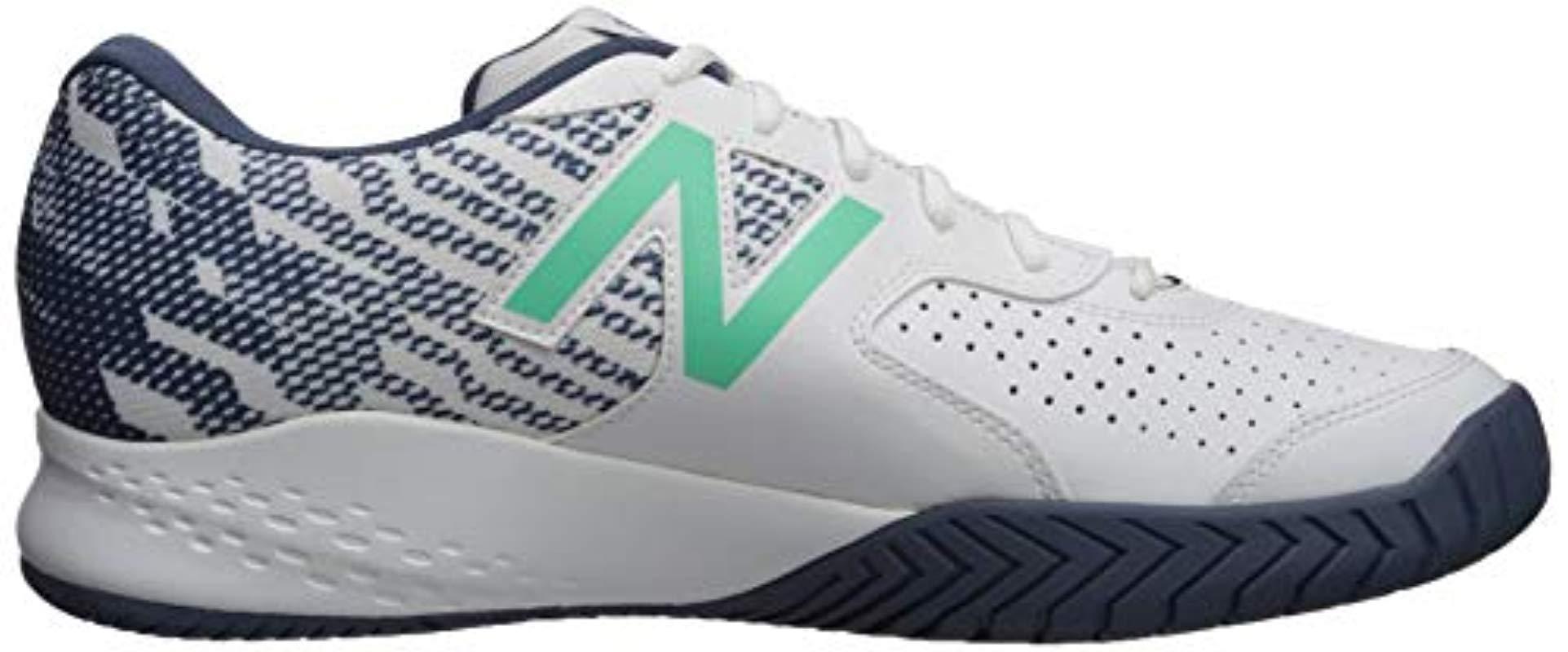New Balance 696v3 Hard Court Tennis Shoe, White/emerald, 1.5 D Us for Men |  Lyst