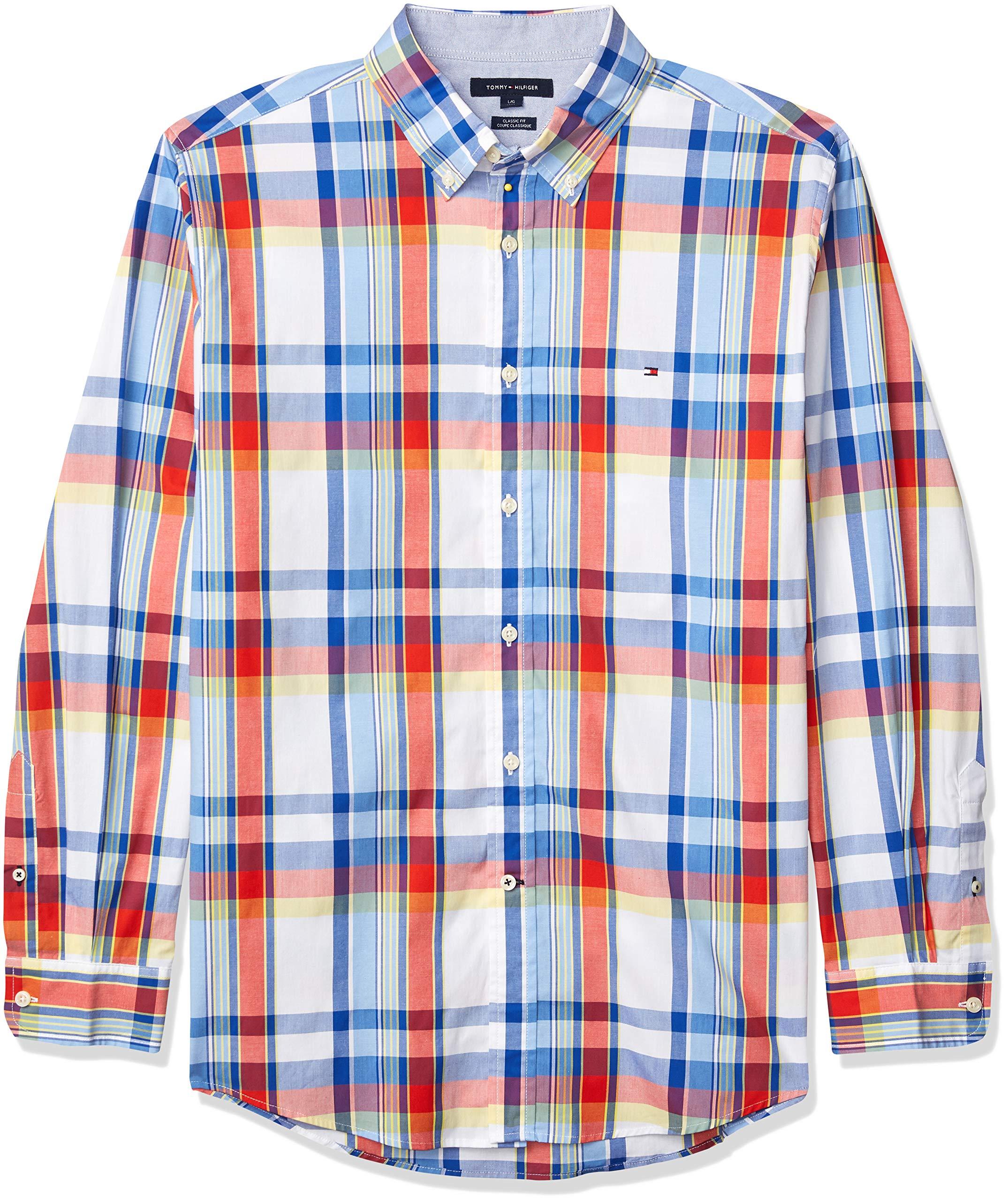Tommy Hilfiger Long Sleeve Button Down Shirt In Classic Fit in Blue for