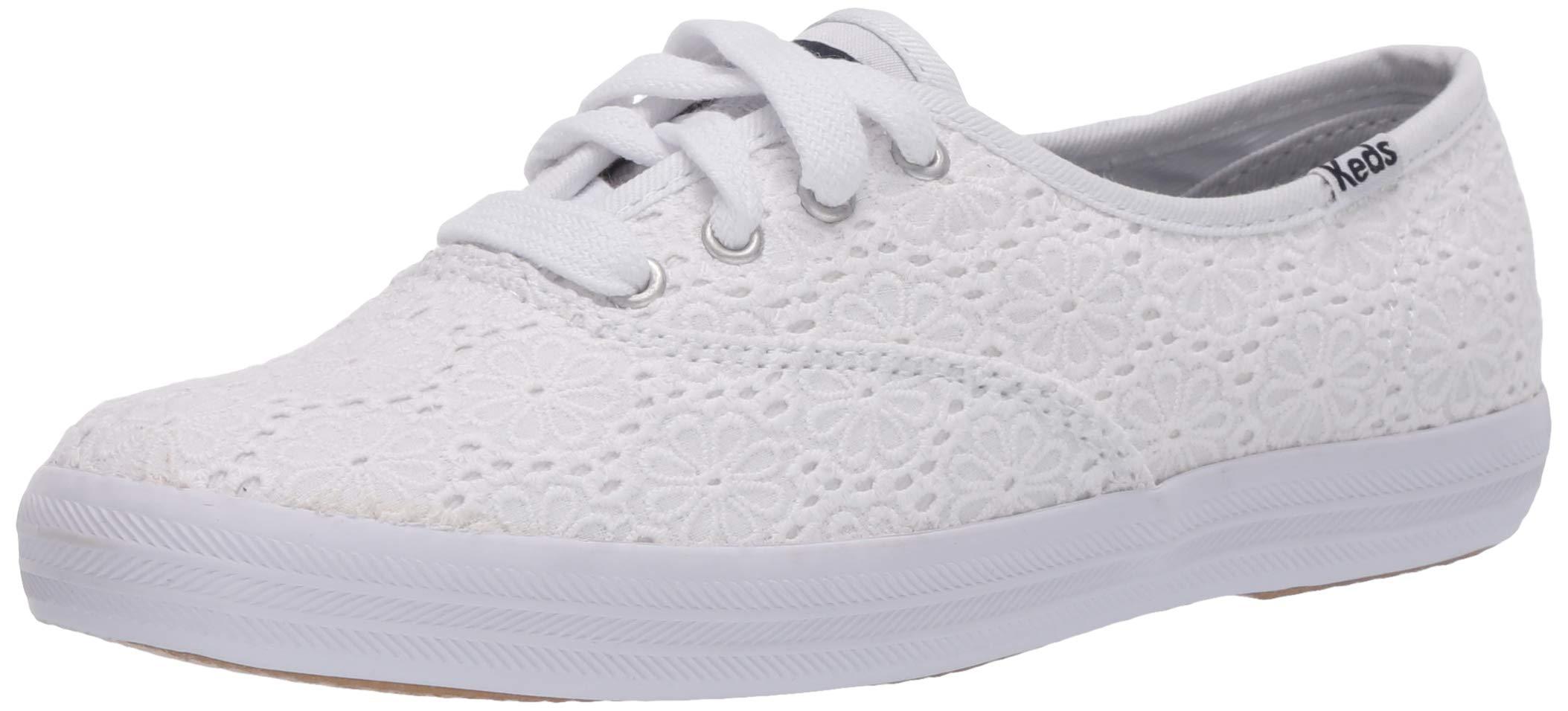 Keds Canvas Champion Daisy Eyelet Sneaker in White - Save 43% | Lyst