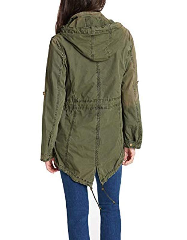 levi's women's lightweight cotton hooded anorak