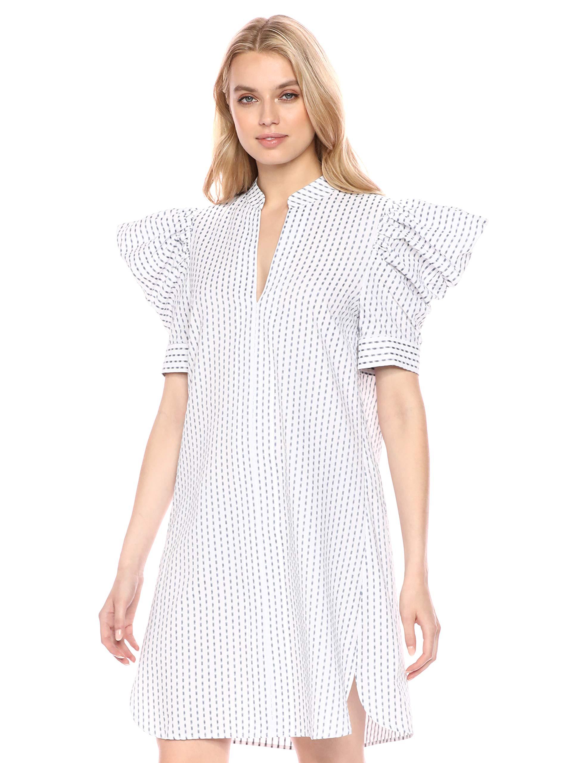 bcbg white shirt dress