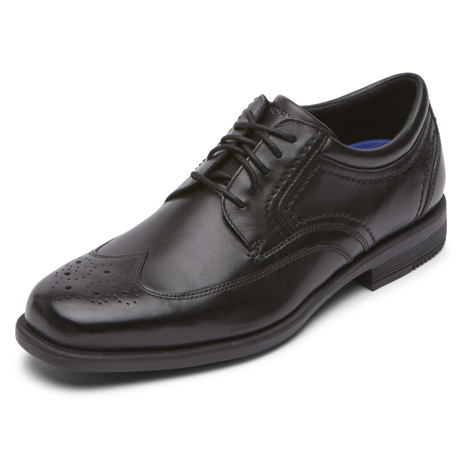 Rockport Isaac Wingtip Oxford in Black for Men | Lyst