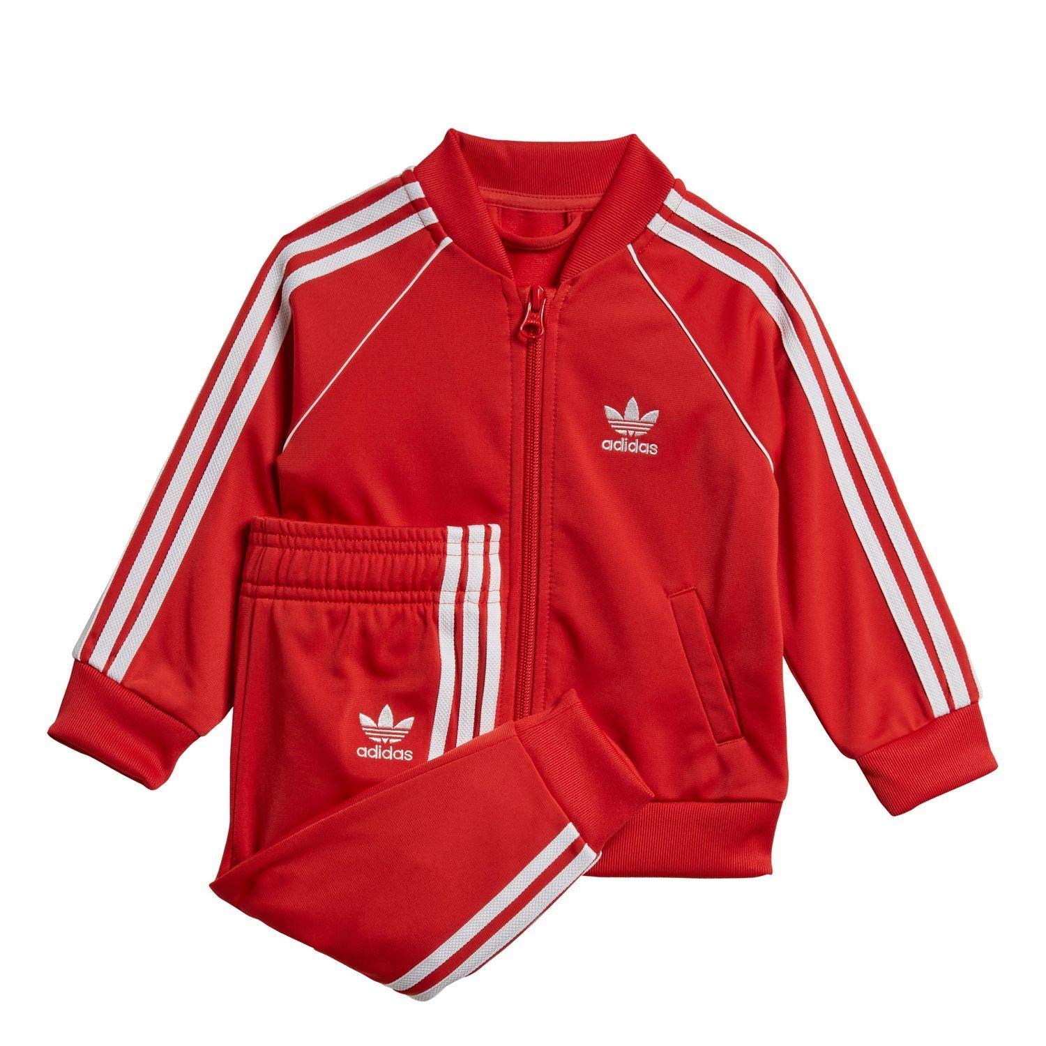 adidas superstar jacket red