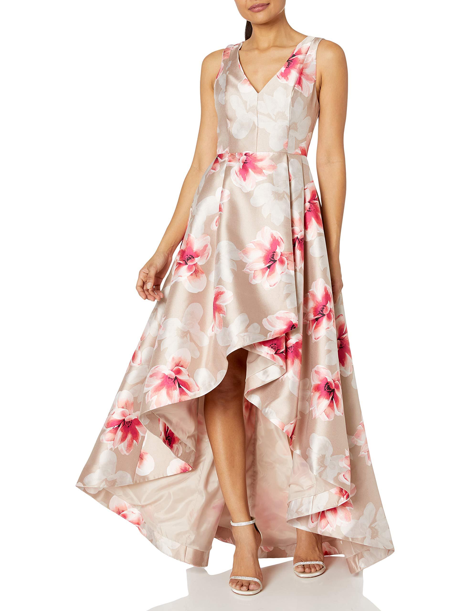 Calvin klein clearance high low gown