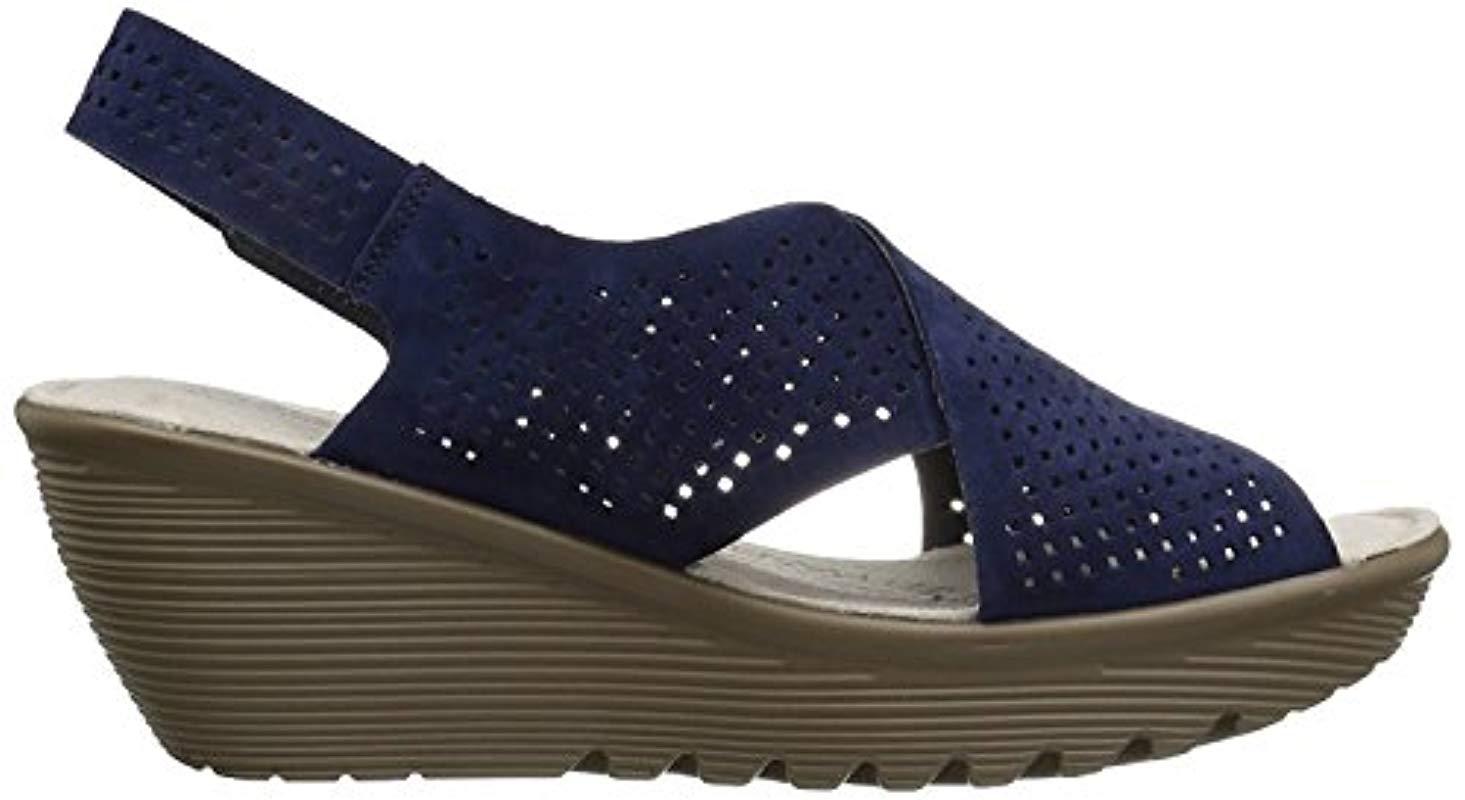 skechers women's parallel infrastructure wedge sandal