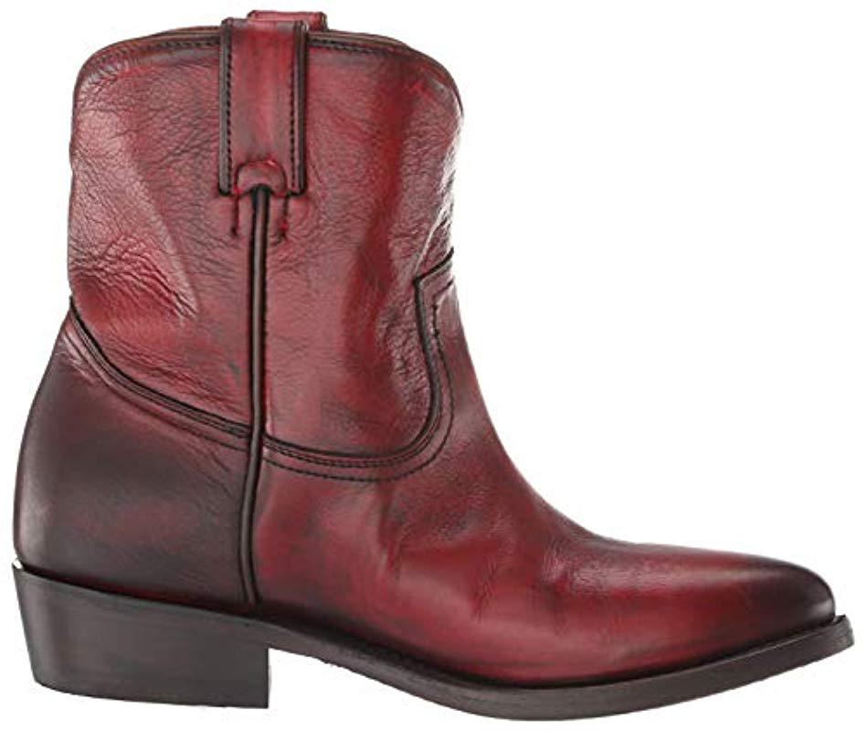 frye billy short red