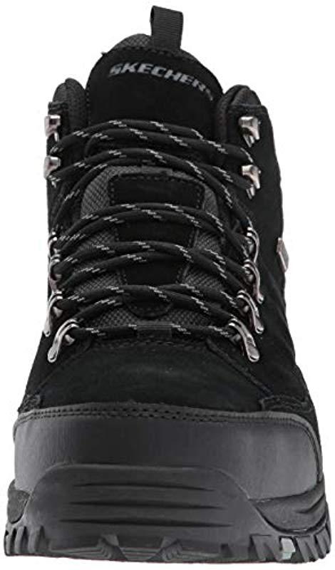 Skechers Leather Relment-pelmo Hiking Boot, Black, 7 Medium Us for Men -  Save 64% | Lyst