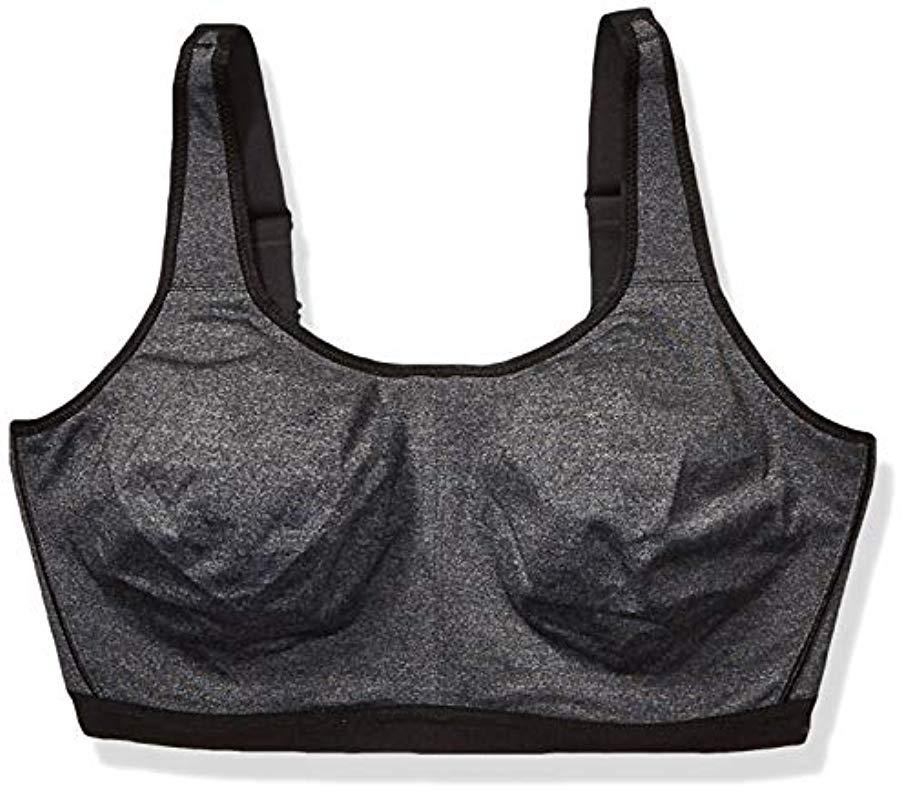 Wacoal Synthetic Underwire Seamless Sports Bra in Grey Heather (Gray