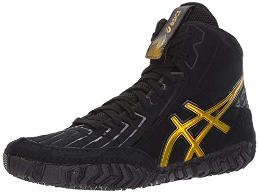 Asics S Aggressor 3 Wrestling Shoe in Black for Men | Lyst