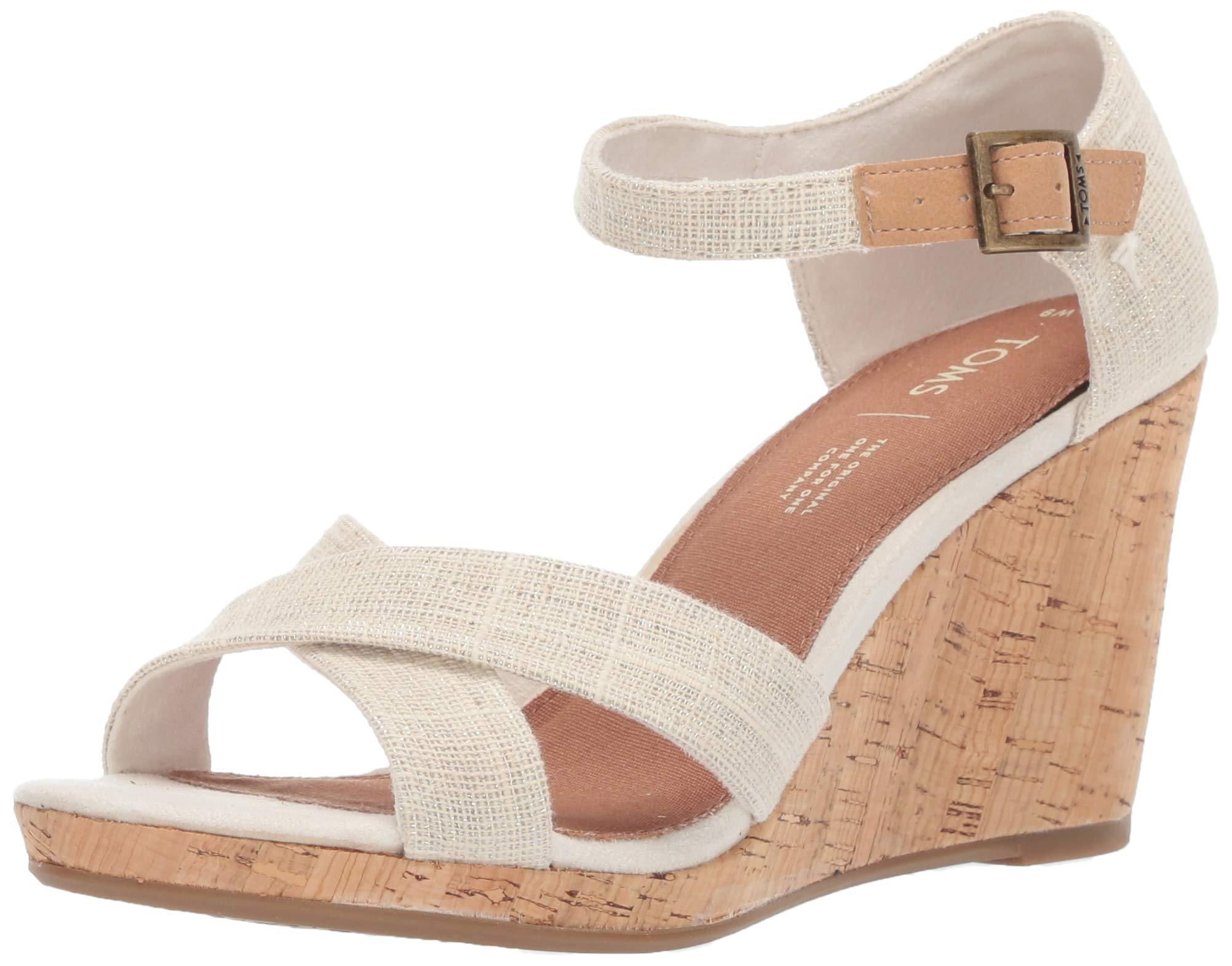 toms sienna cork wedge sandal