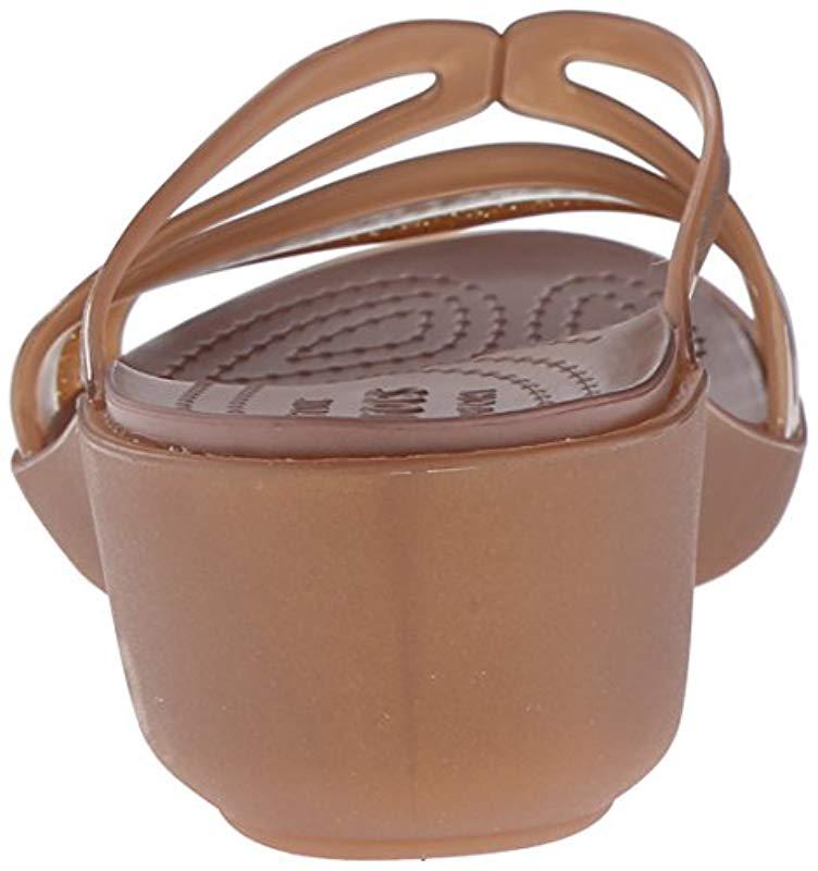 crocs isabella mini wedge sandal