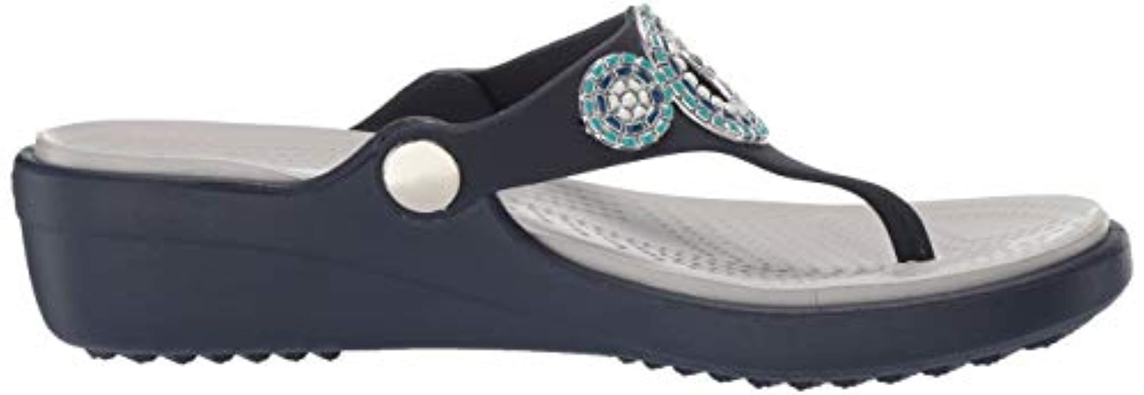 sanrah diamante wedge flip