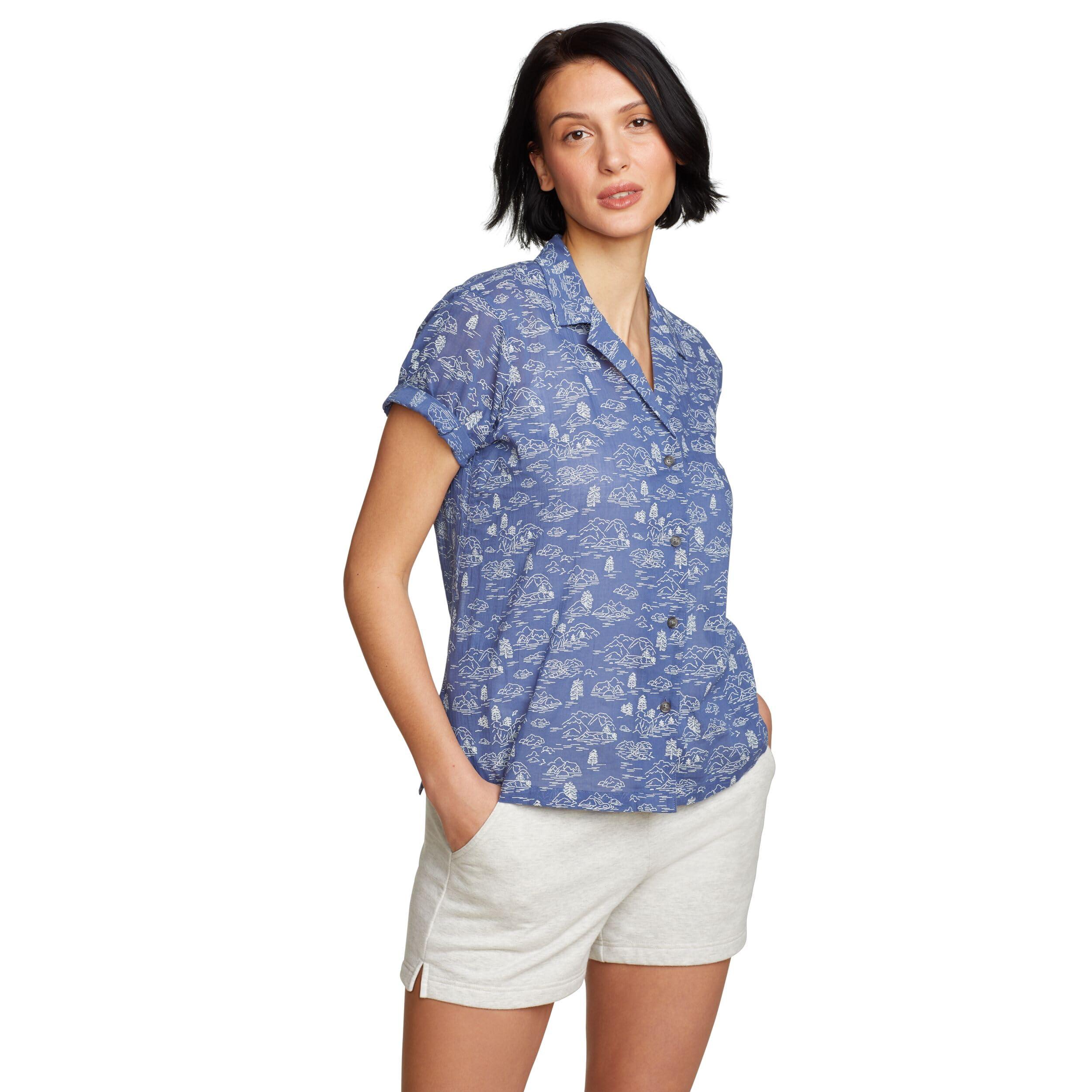 Eddie Bauer Women's Upf Guide Short-sleeve Shirt Black Women's