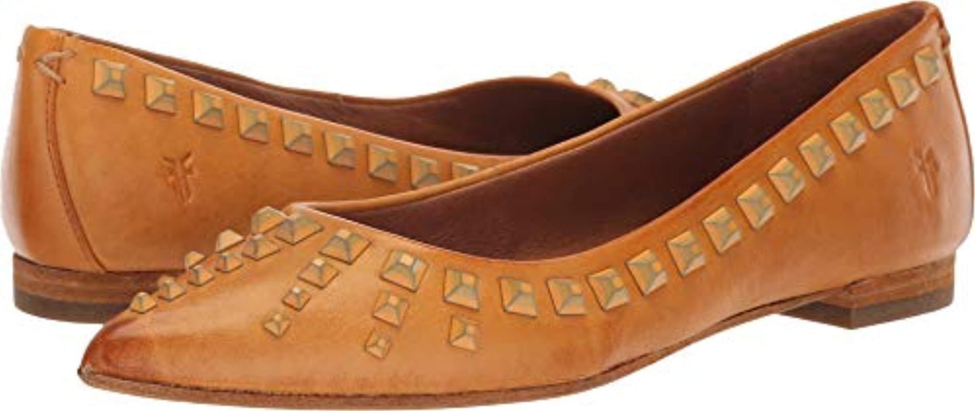 frye sienna deco stud ballet flat