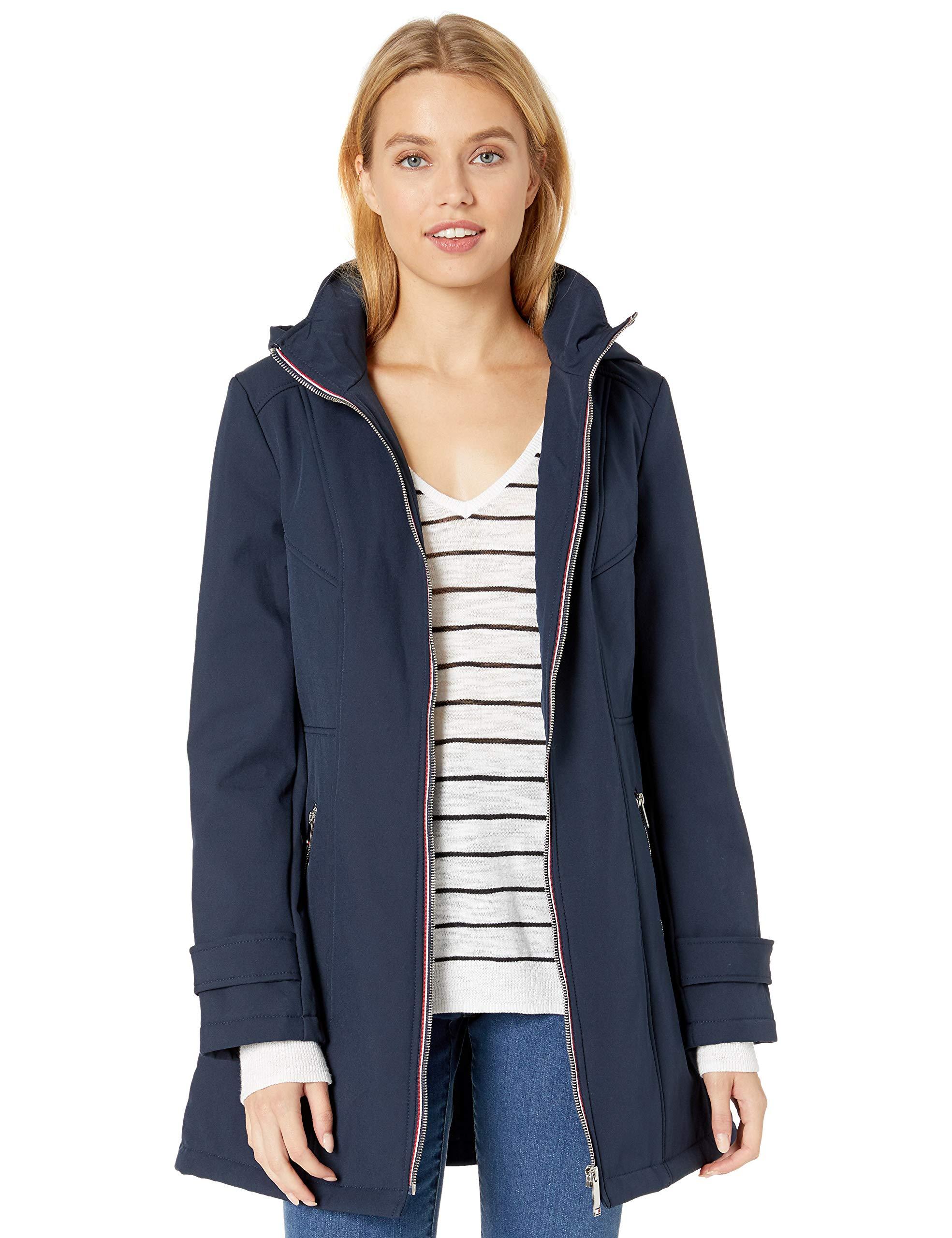 Clancy Zorg liter Tommy Hilfiger Iconic Soft Shell Jacket in Blue | Lyst