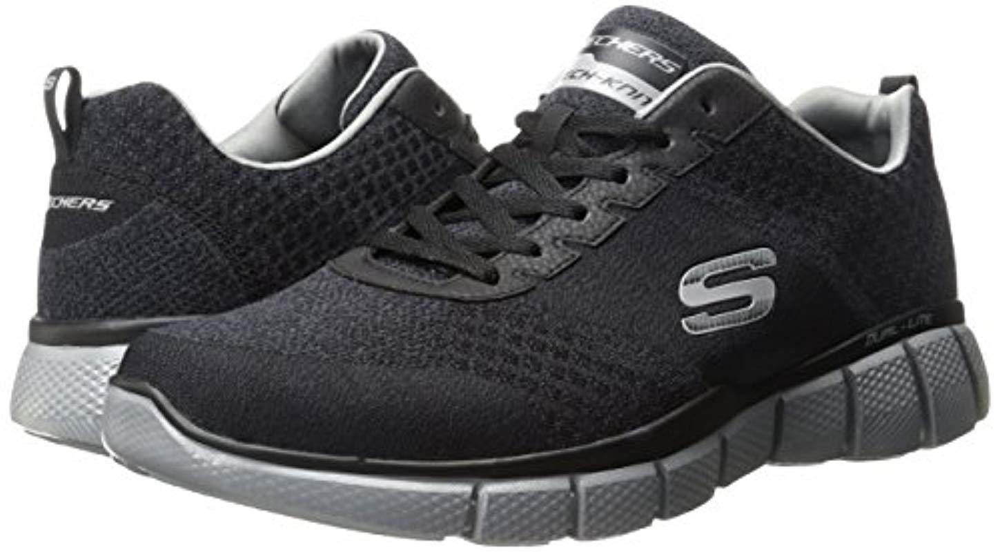 Skechers Equalizer 2.0 True Balance Sneaker in Black/Charcoal (Black ...