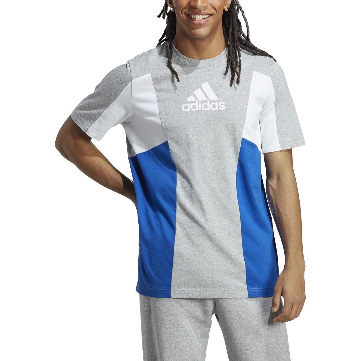 adidas Essentials Colorblock T-shirt in Blue for Men | Lyst